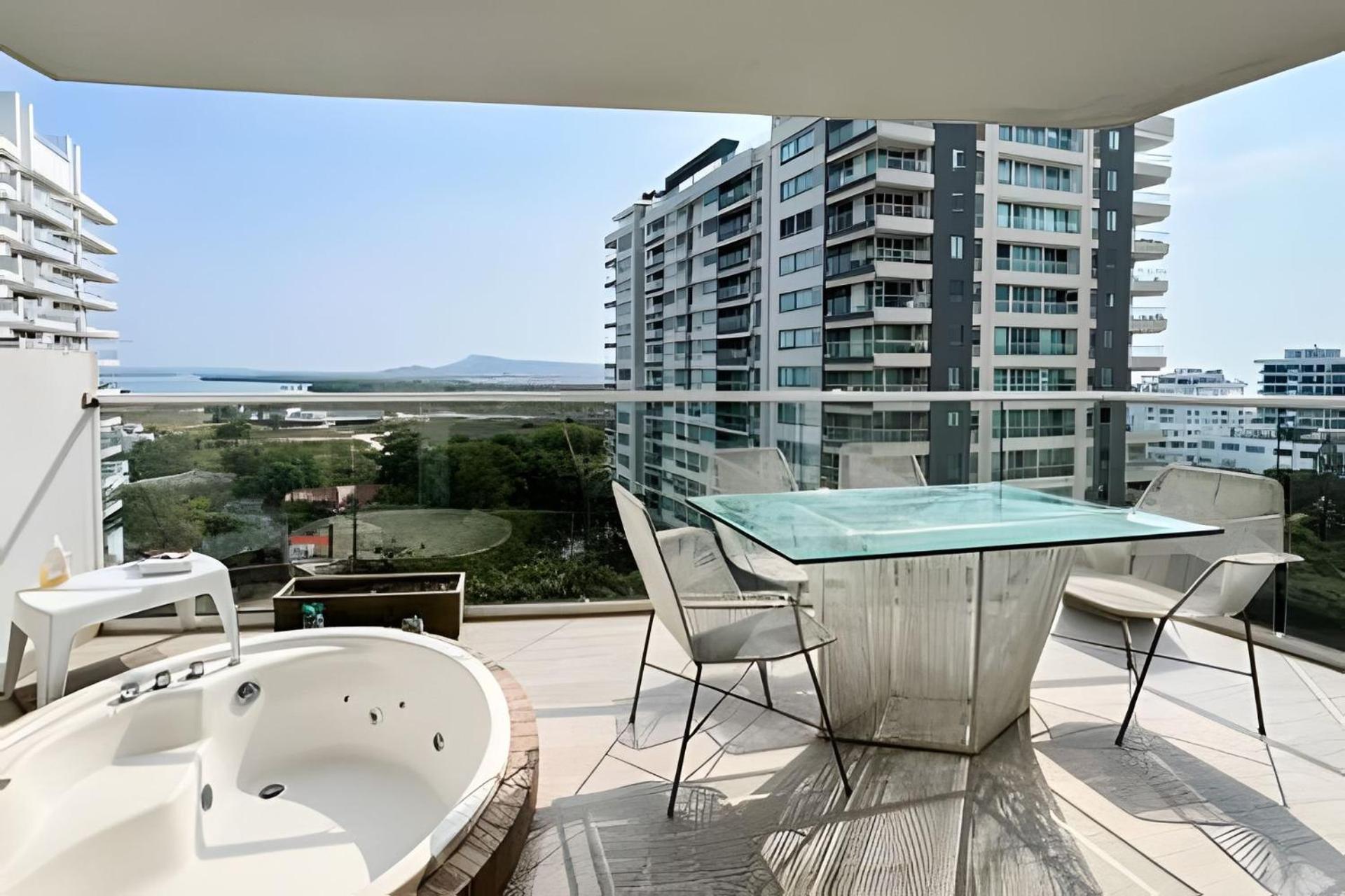 2 Dormitorios Jacuzzi Y Vista Mar. Frente A Playa Cartagena Dış mekan fotoğraf